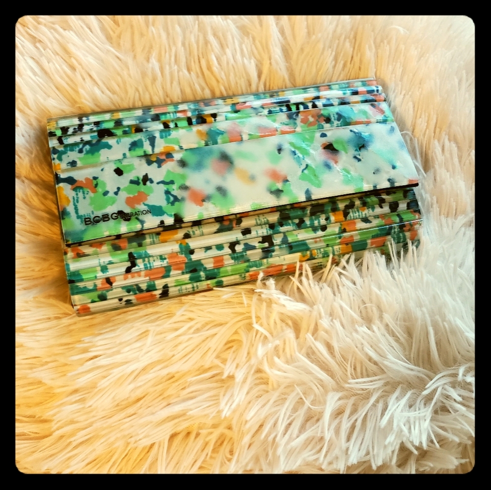 BCBG Clutch Colorful Purse